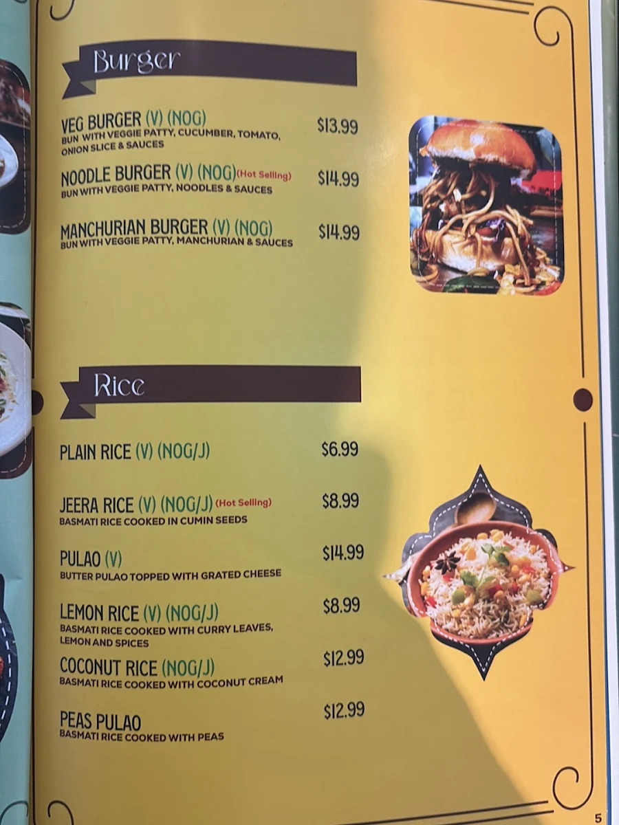 Menu, Khao Piyo - Vegetarian & Vegan Restaurant