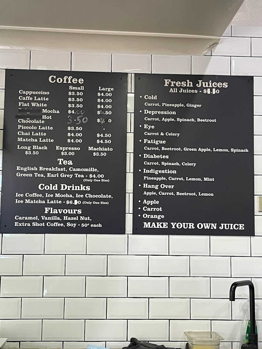 Menu, Ahlan bakery