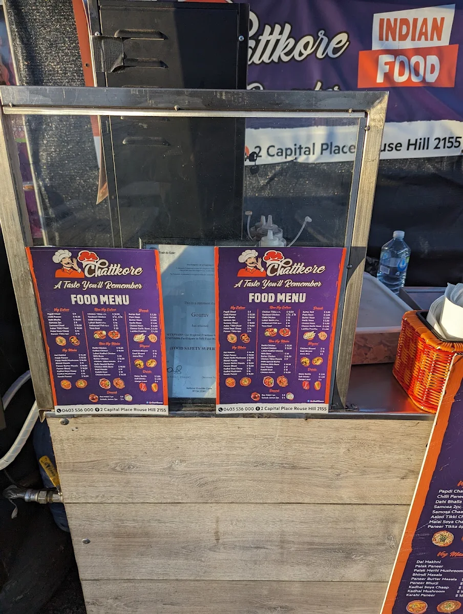Menu, Chattkore