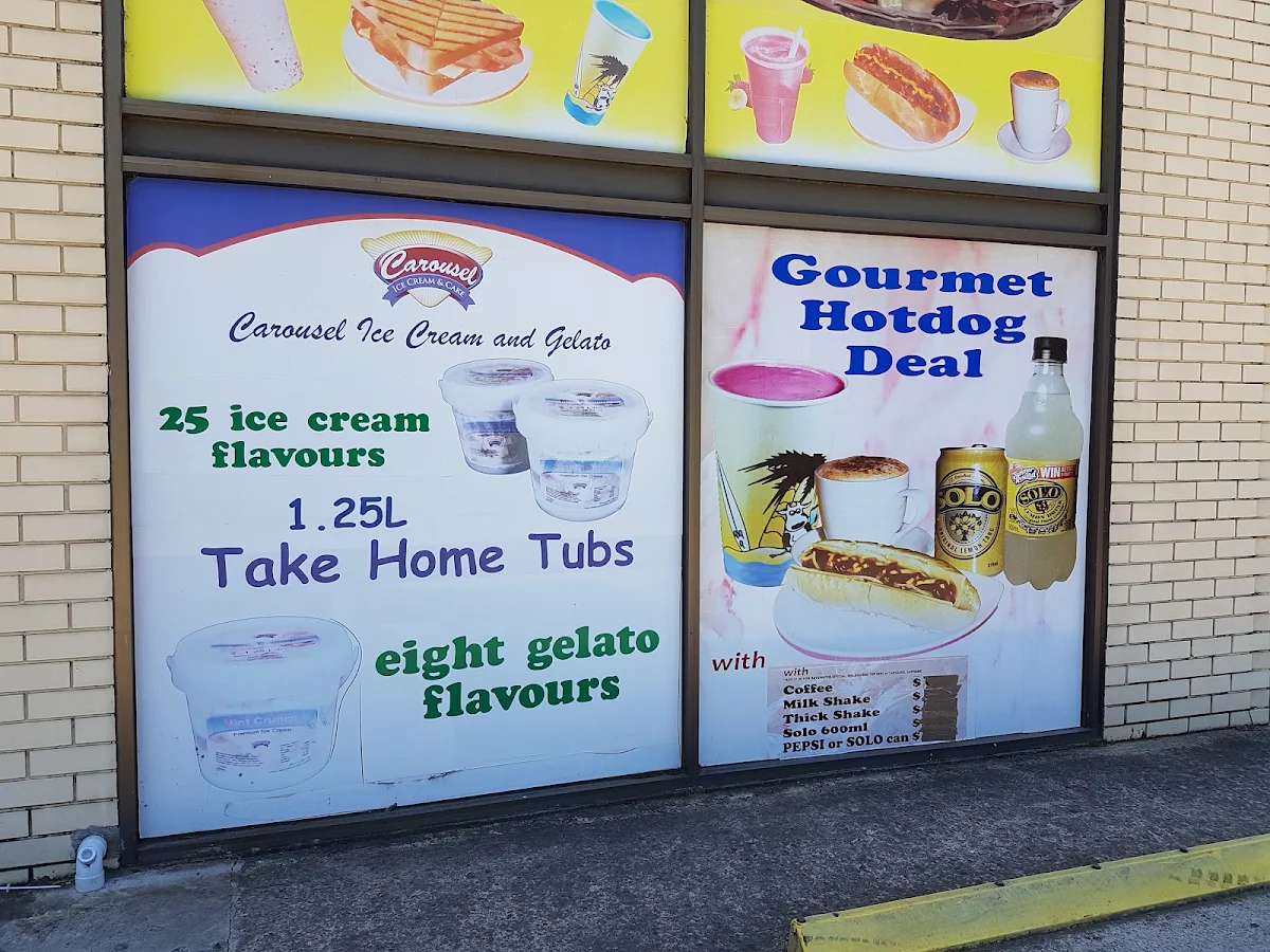 Menu, Carousel Ice-Cream, Cake and FroYo/Acai