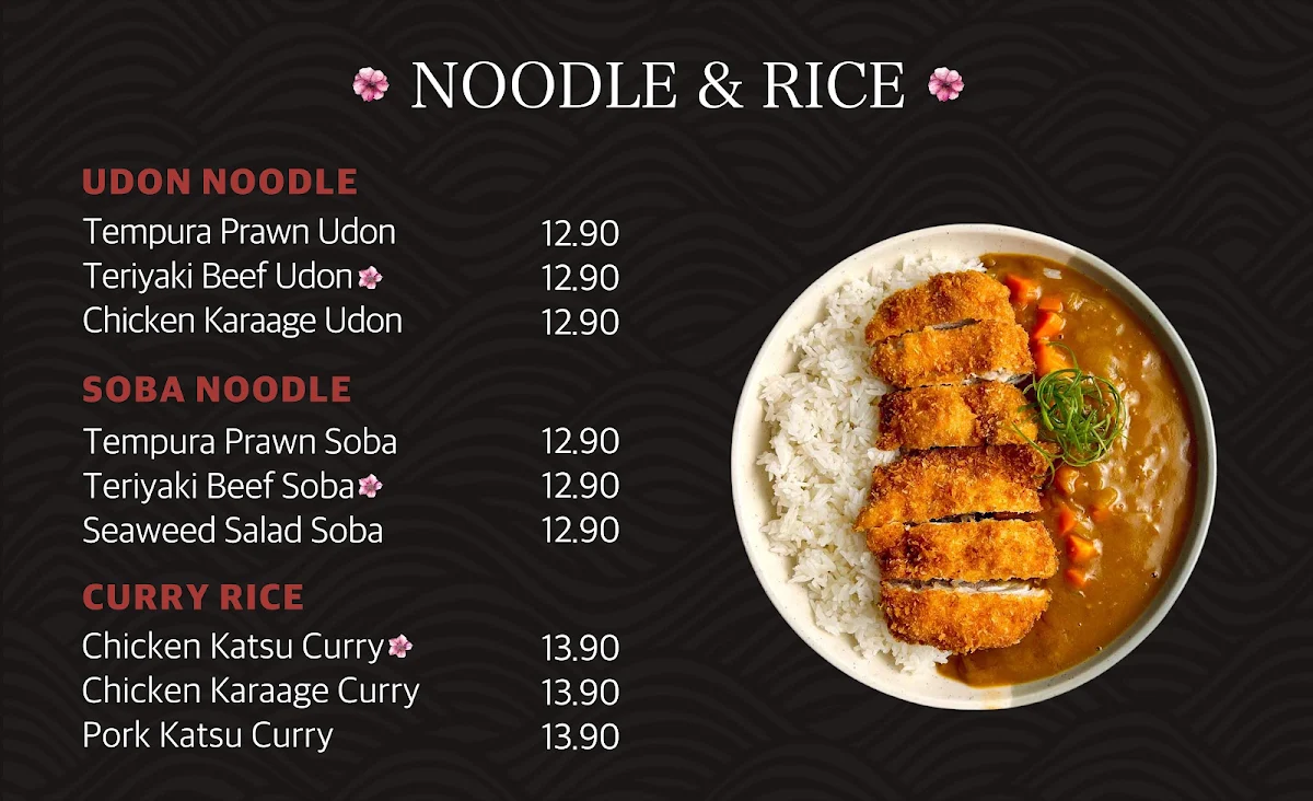 Menu, Rice to Meet You