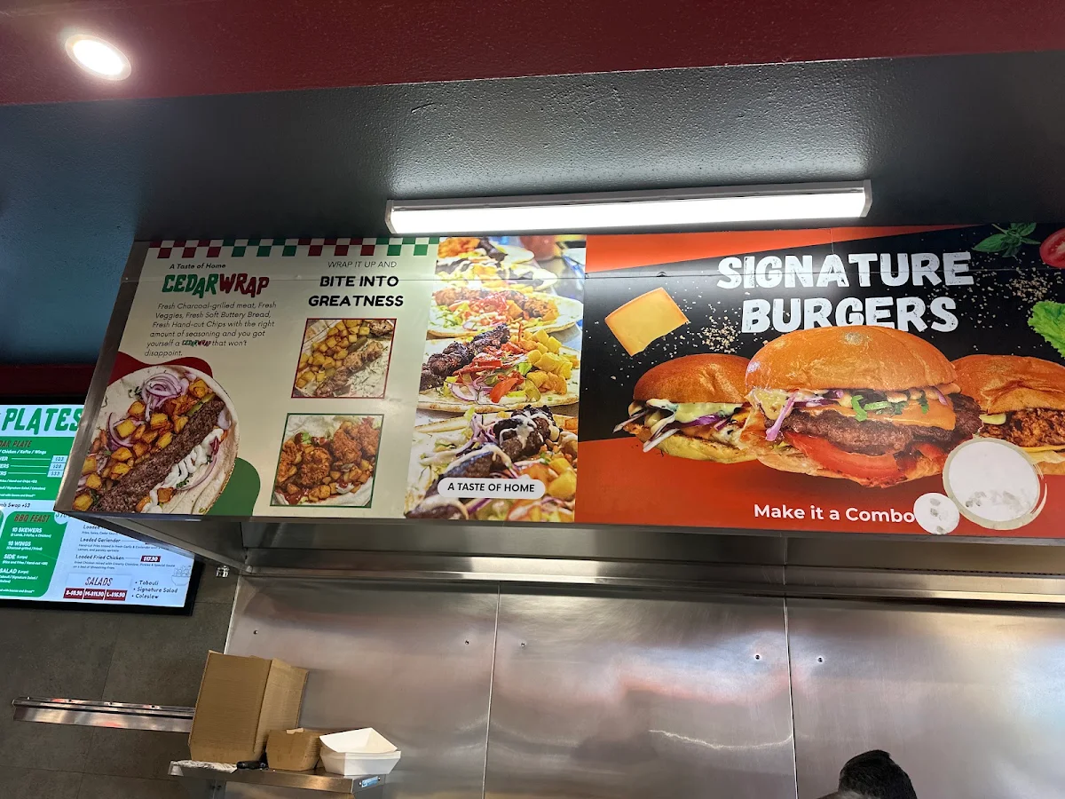 Menu, Cedar Wrap BBQ