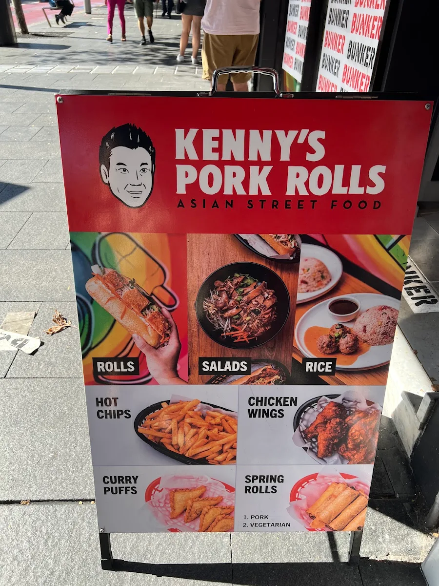Menu, Kenny's Pork Rolls