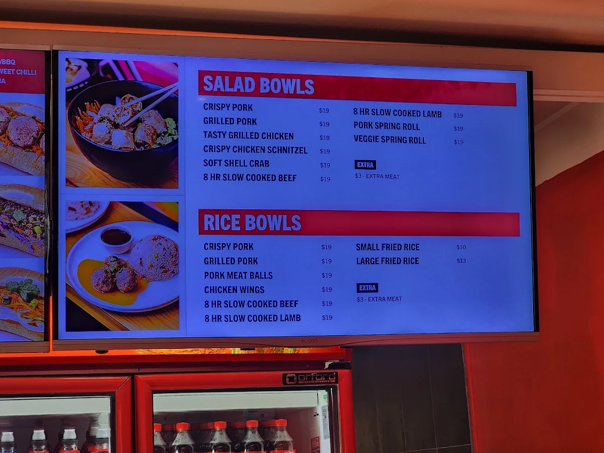 Menu, Kenny's Pork Rolls