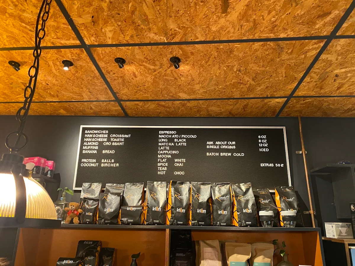 Menu, Ricochet Espresso