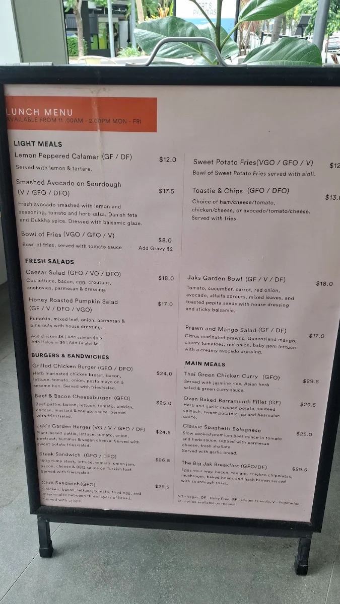Menu, Jak & Hill