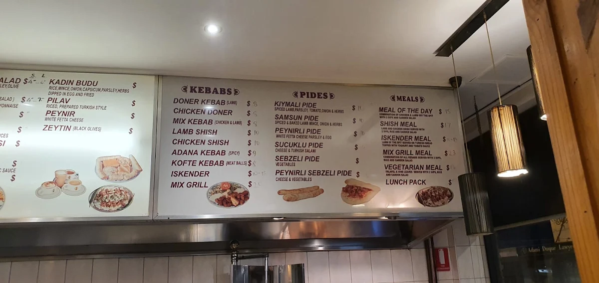 Menu, Zara