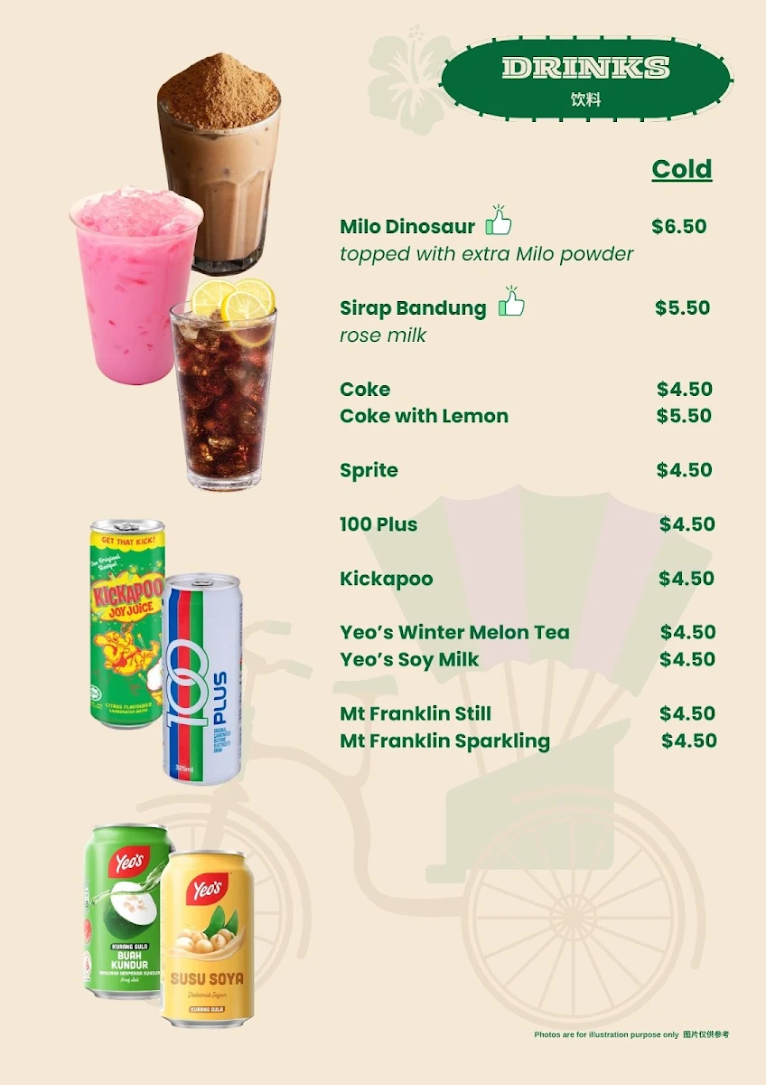 Menu, Street Corner Ringwood