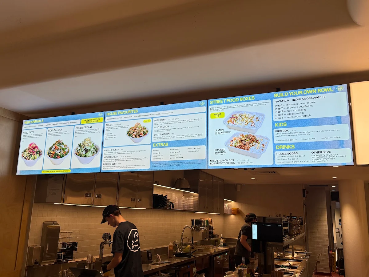Menu, FISHBOWL - Eagle Street