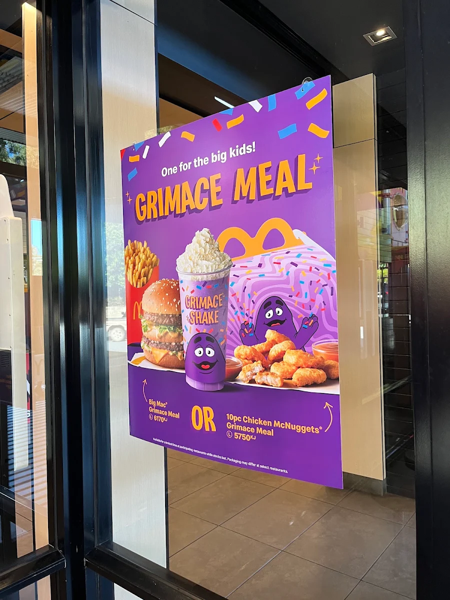 Menu, McDonald's Kuluin