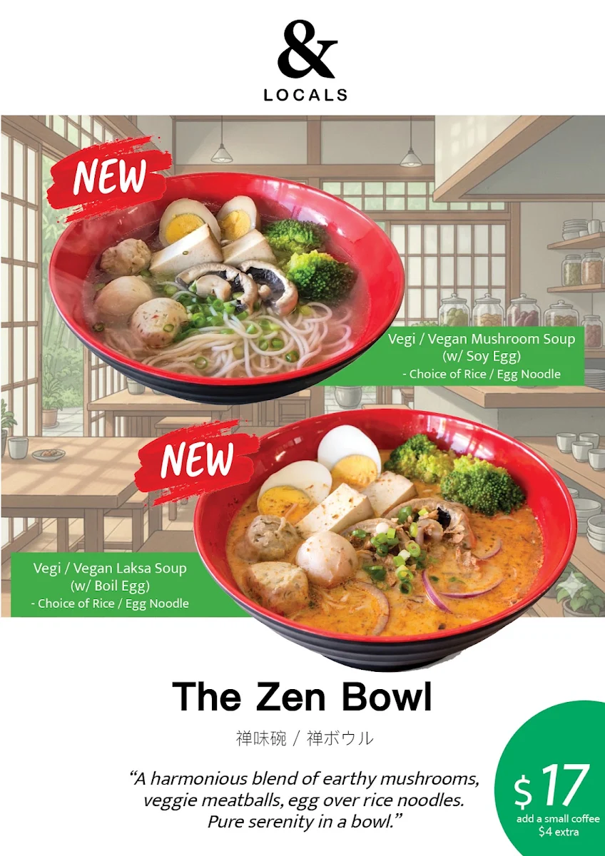 Menu, & LOCALS Cafe
