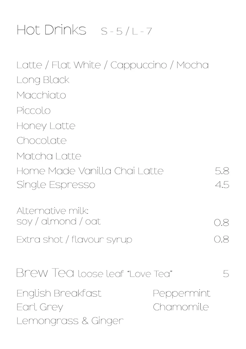 Menu, & LOCALS Cafe