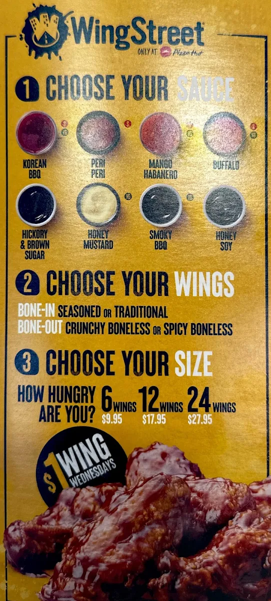 Menu, Pizza Hut Dandenong