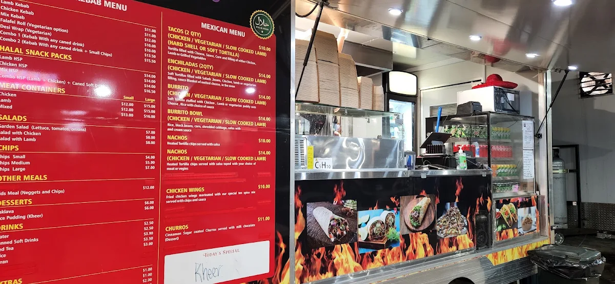 Menu, Mexi Donna Fusion