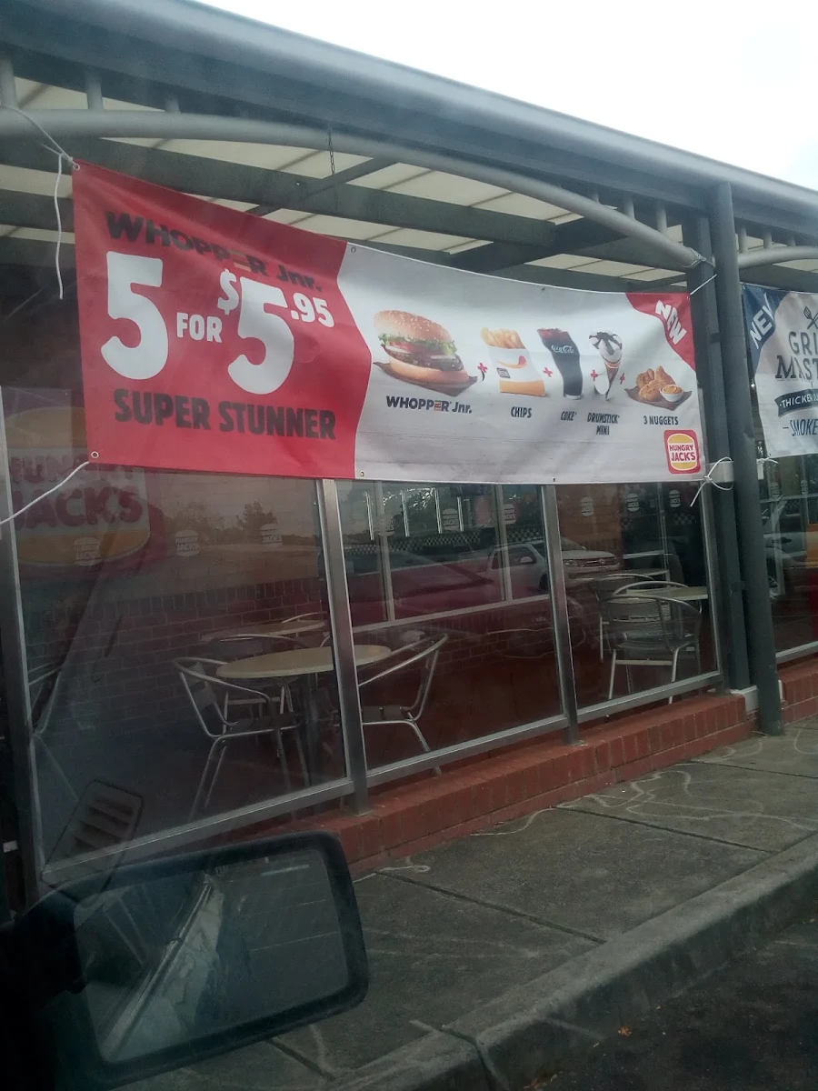 Menu, Hungry Jack's Burgers Frankston South
