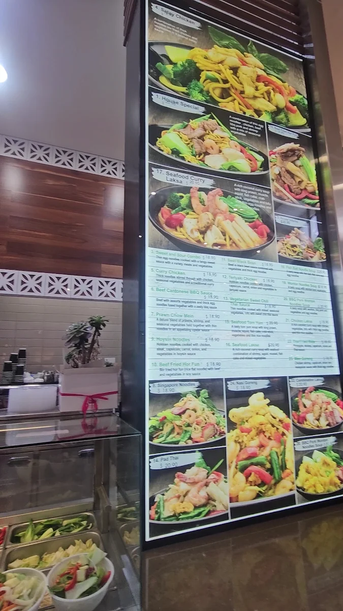 Menu, Wok N Roll