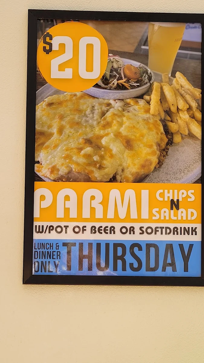 Menu, Empire Hotel