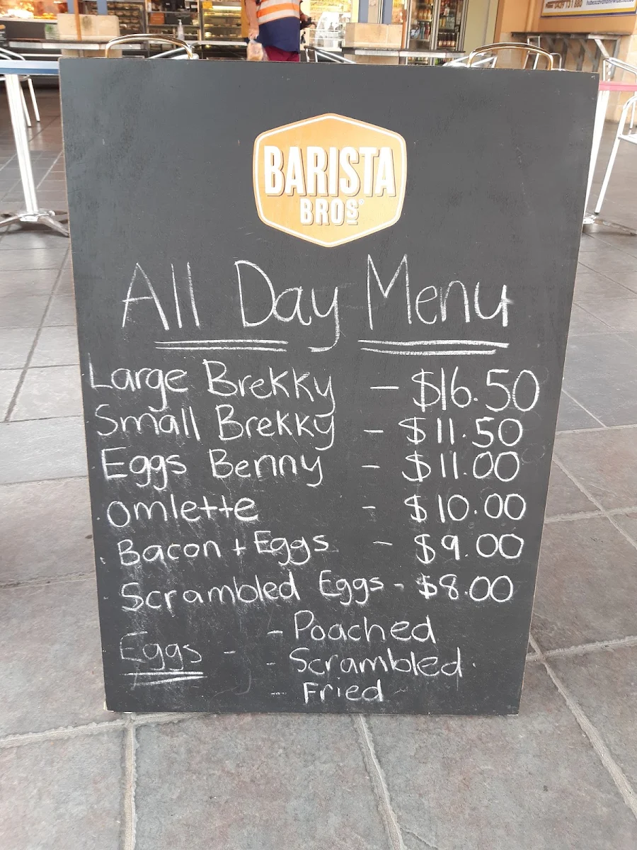 Menu, Clinton Park Bakery and Cafe