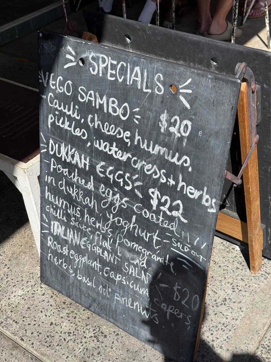 Menu, Moore Street General