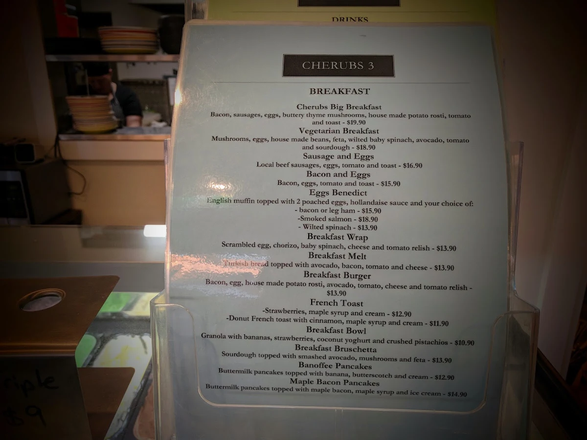 Menu, Cherubs 3