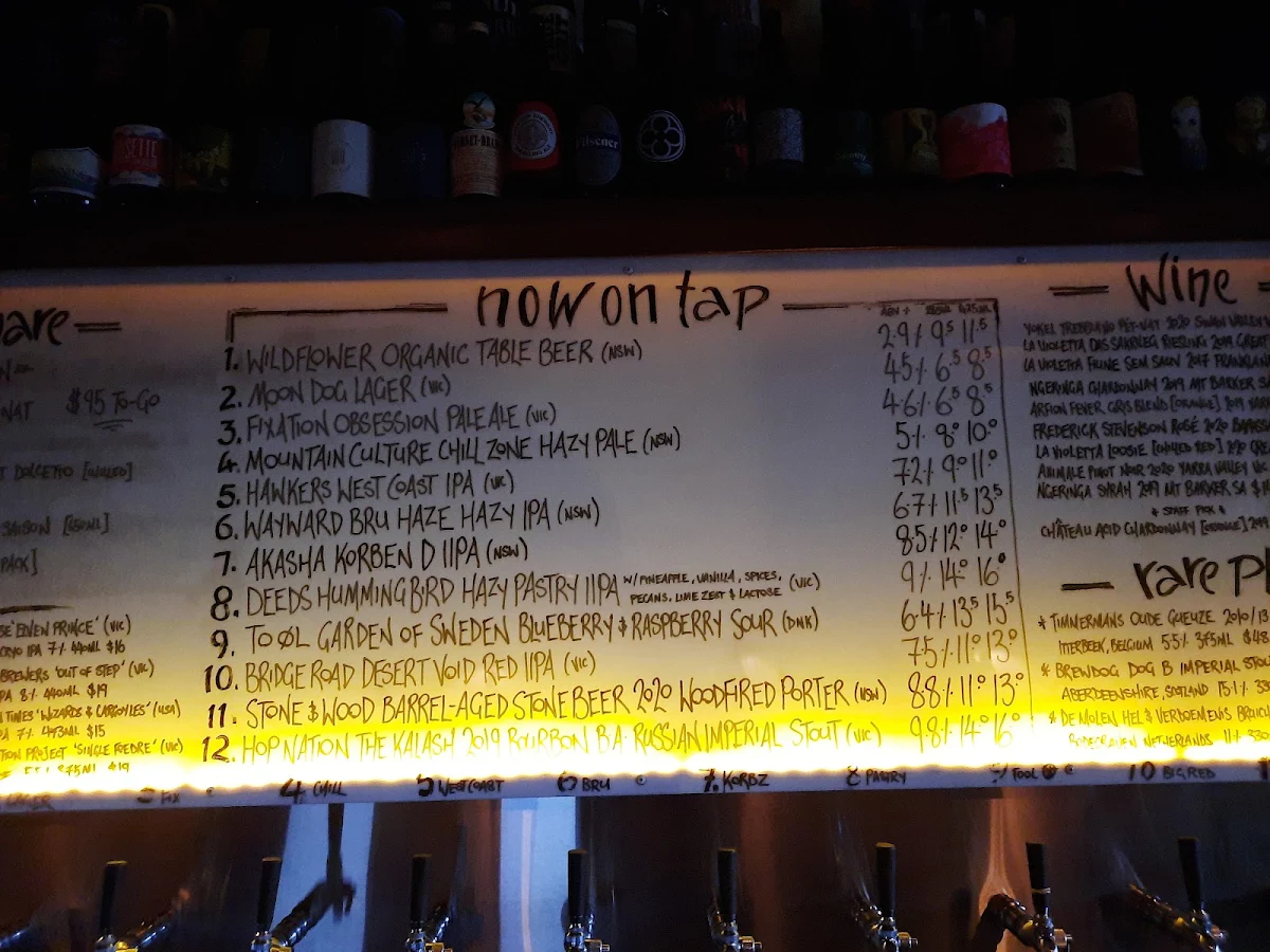 Menu, Bitter Phew