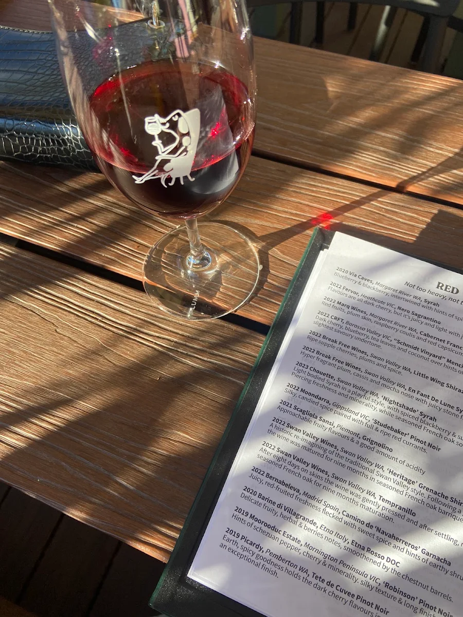 Menu, Lums Wine Bar