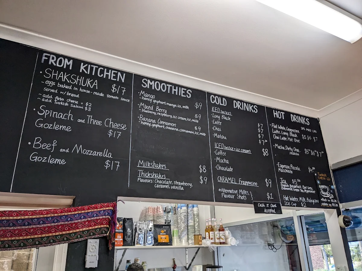 Menu, Oscar's Bakery Cafe