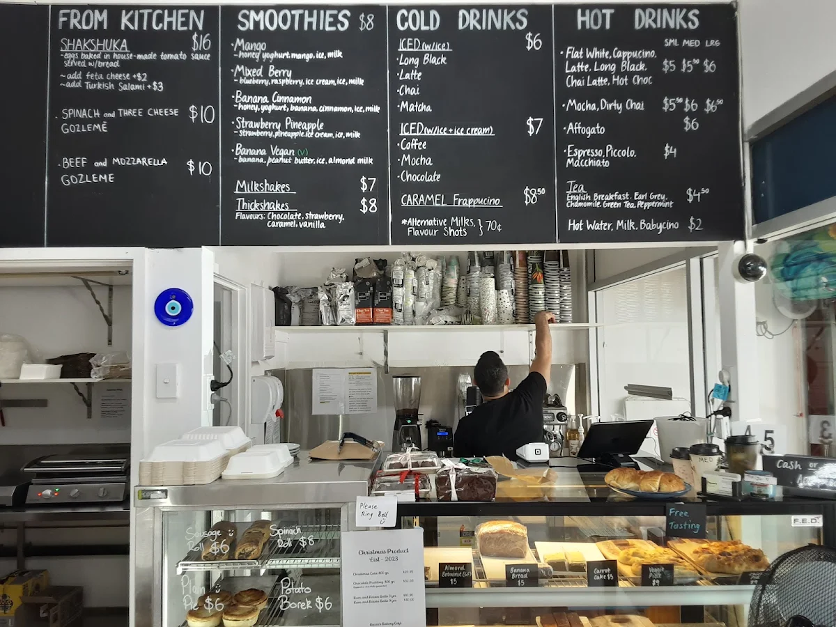 Menu, Oscar's Bakery Cafe