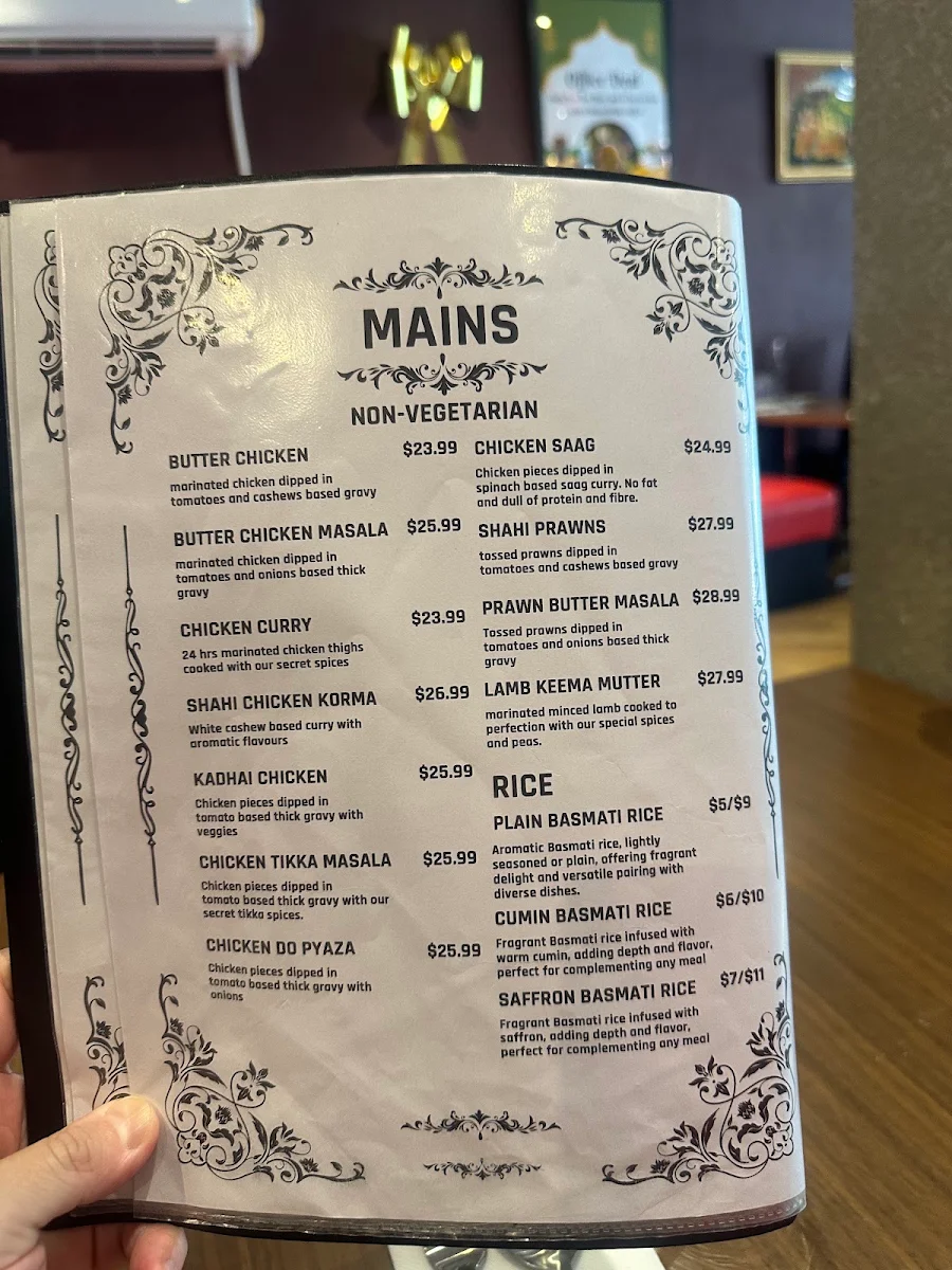 Menu, PARATHAAS