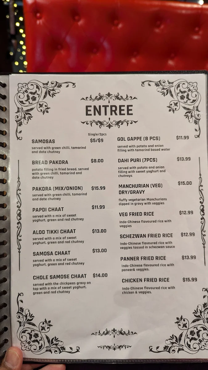 Menu, PARATHAAS