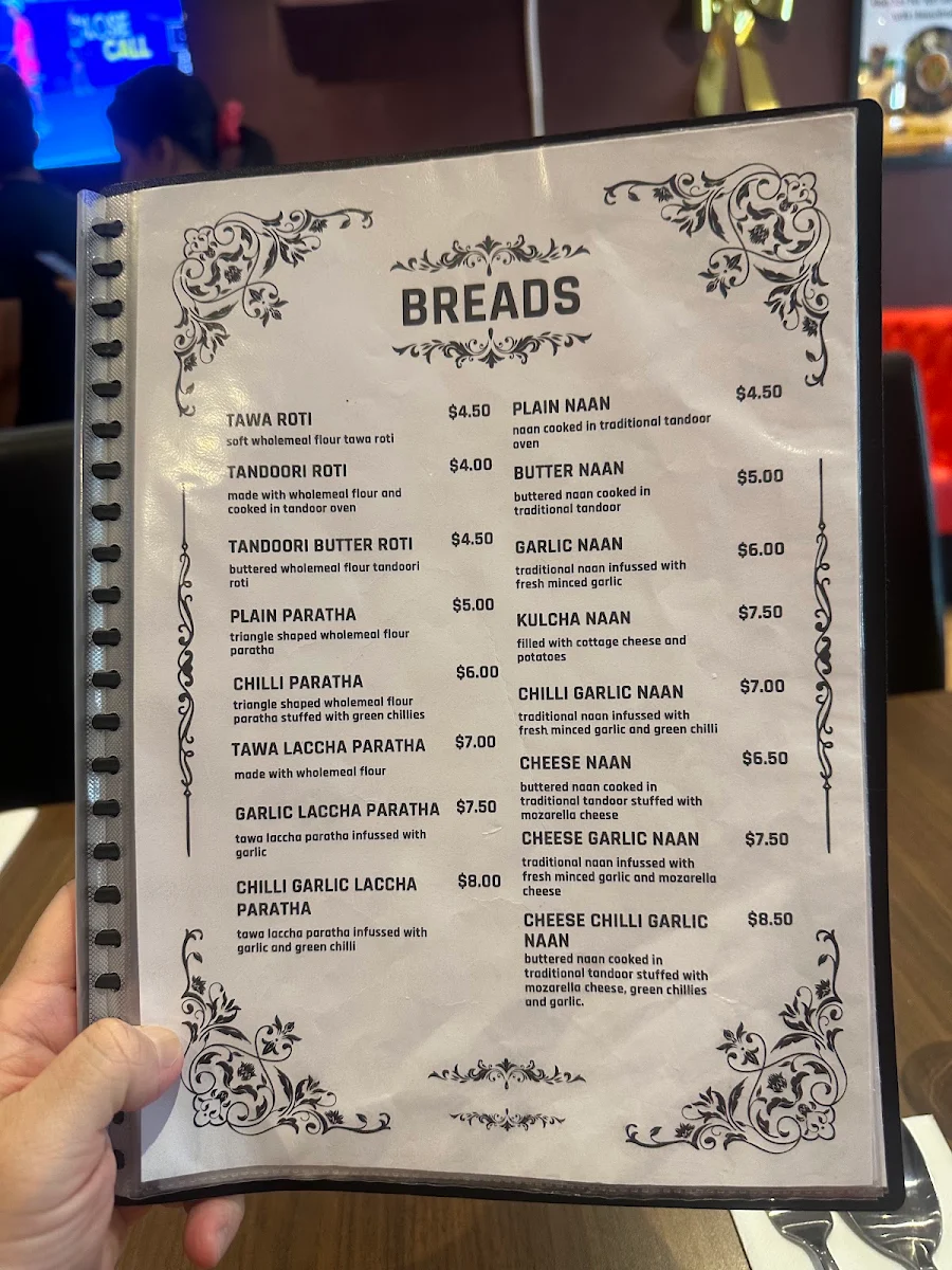 Menu, PARATHAAS