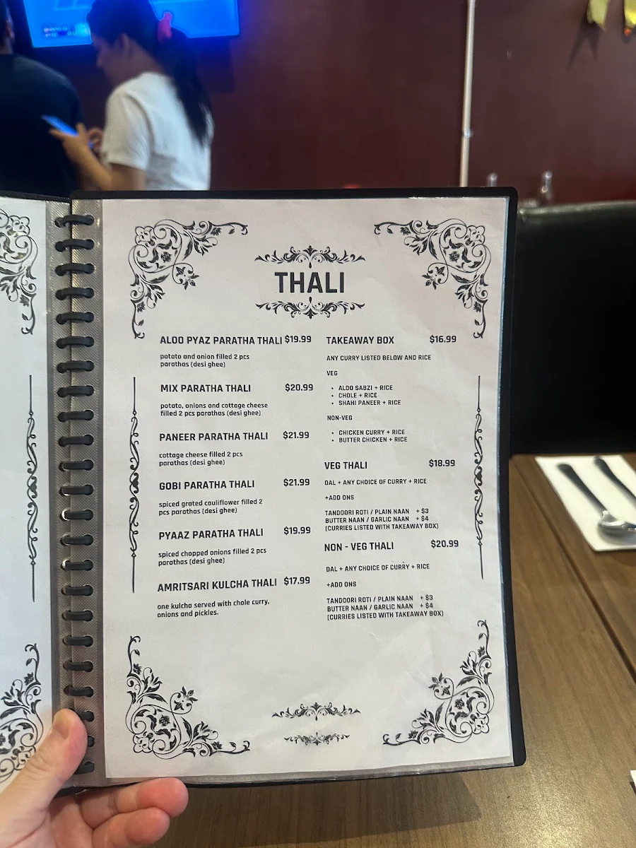 Menu, PARATHAAS