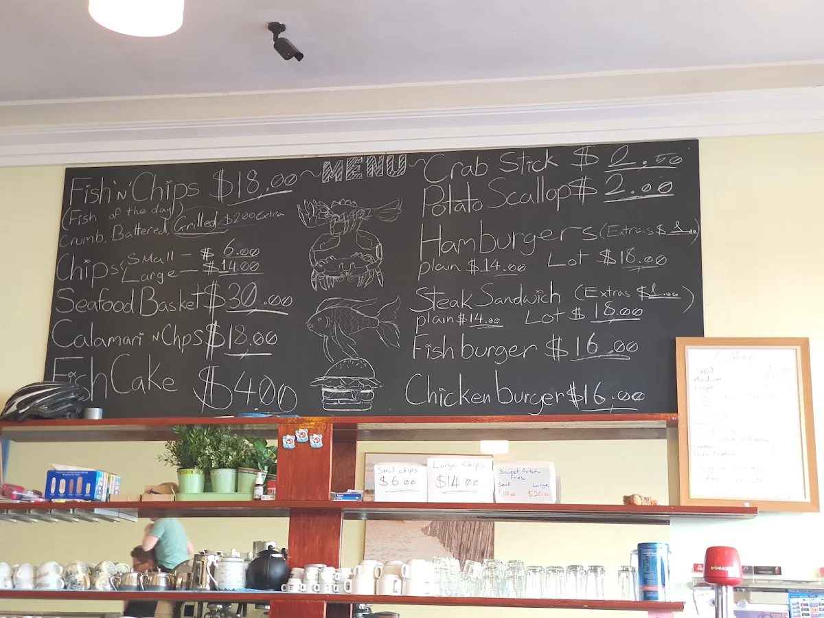 Menu, Monaro Seafoods