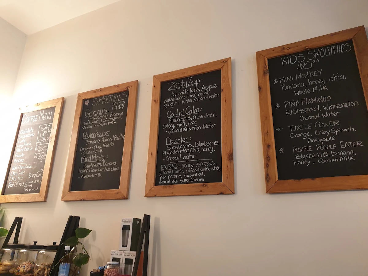 Menu, Milford Espresso