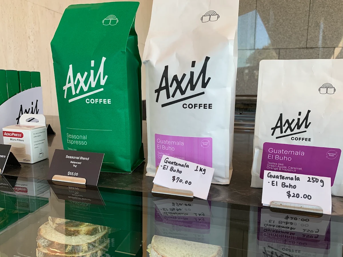 Menu, Axil Coffee Roasters Spring Street