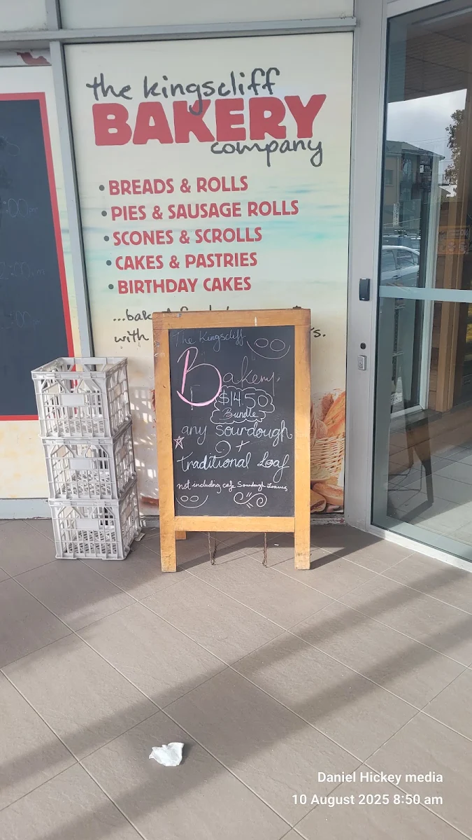 Menu, Kingscliff Bakery Company