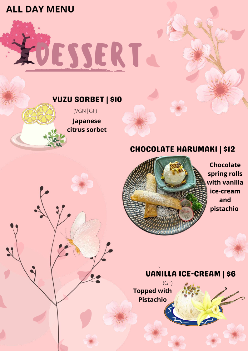 Menu, Hachi Kichi