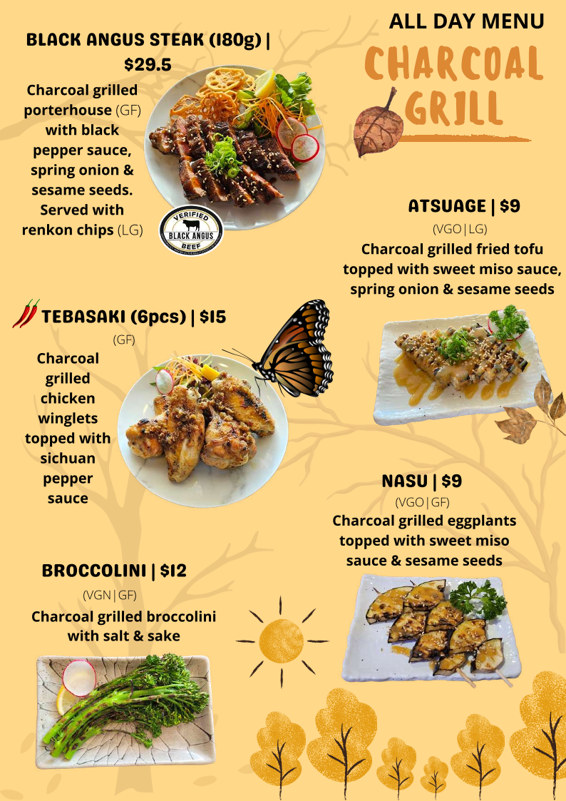 Menu, Hachi Kichi