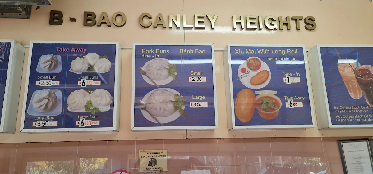 Menu, Banh Bao Canley Heights