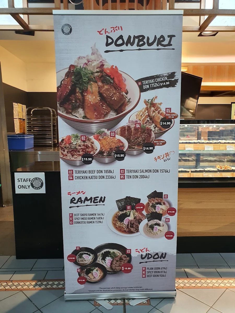 Menu, Super Sushi Night Market