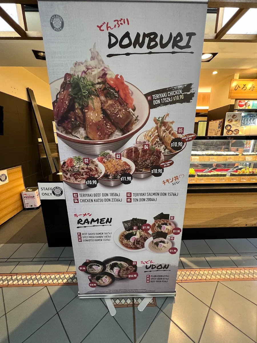 Menu, Super Sushi Night Market