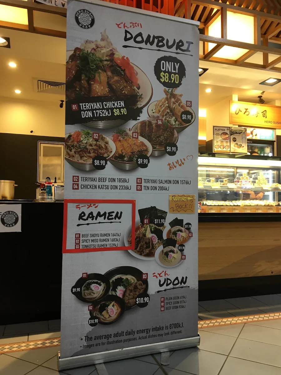 Menu, Super Sushi Night Market