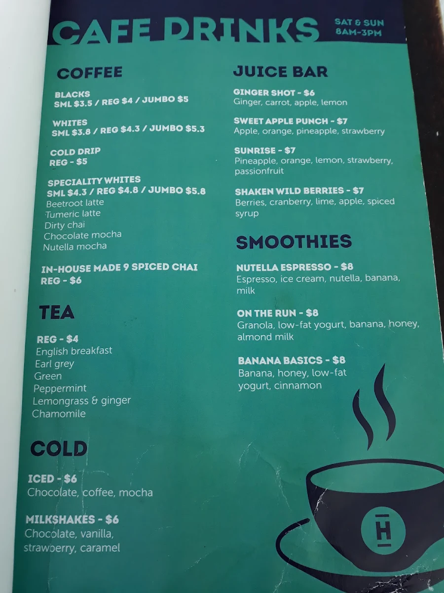 Menu, Humber