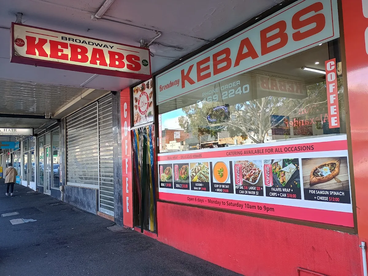Menu, Broadway Kebabs