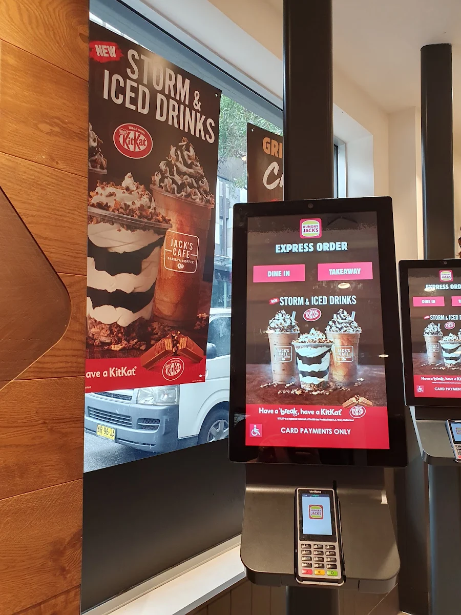 Menu, Hungry Jack's Burgers Darlinghurst