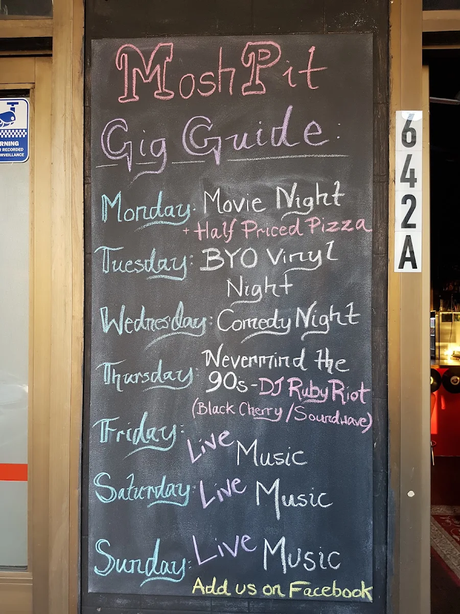 Menu, MoshPit