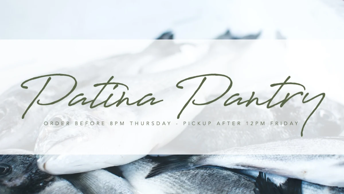 Menu, Cafe Patina