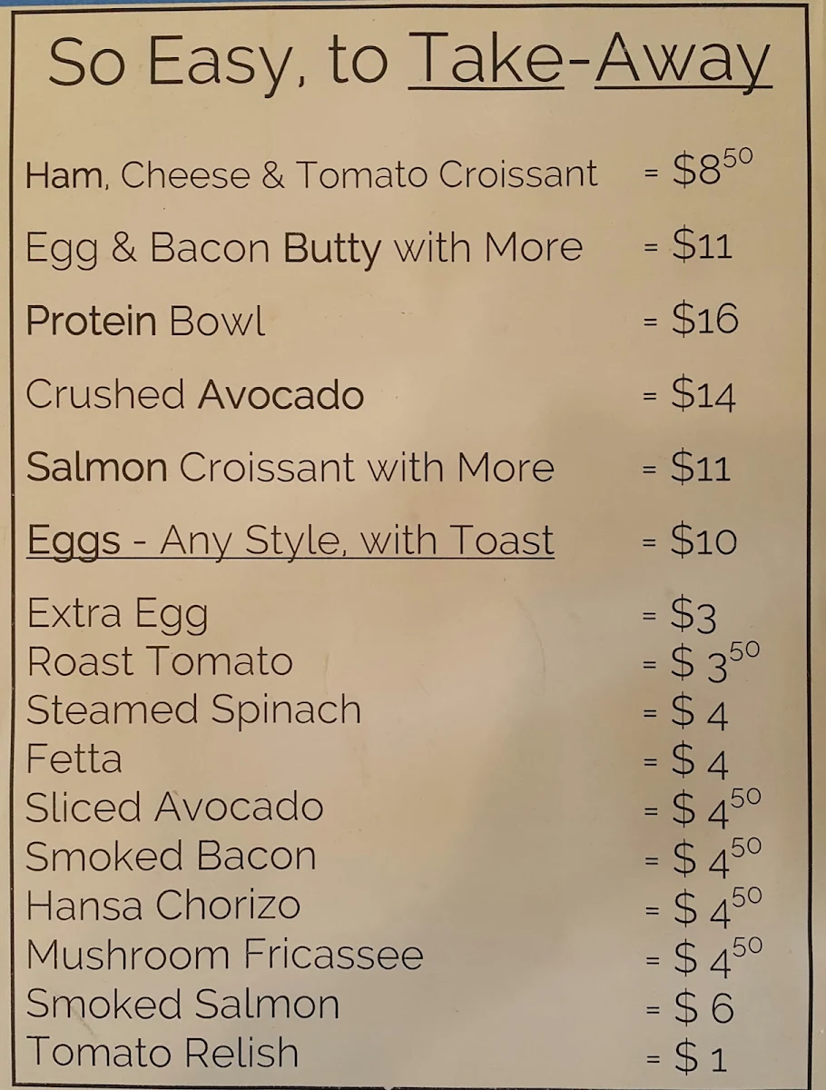 Menu, Husband