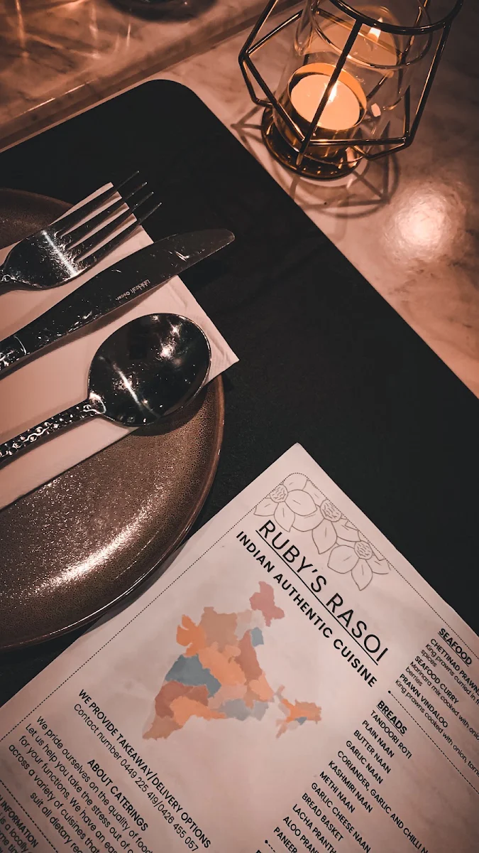 Menu, The Golden Spoon Indian cuisine