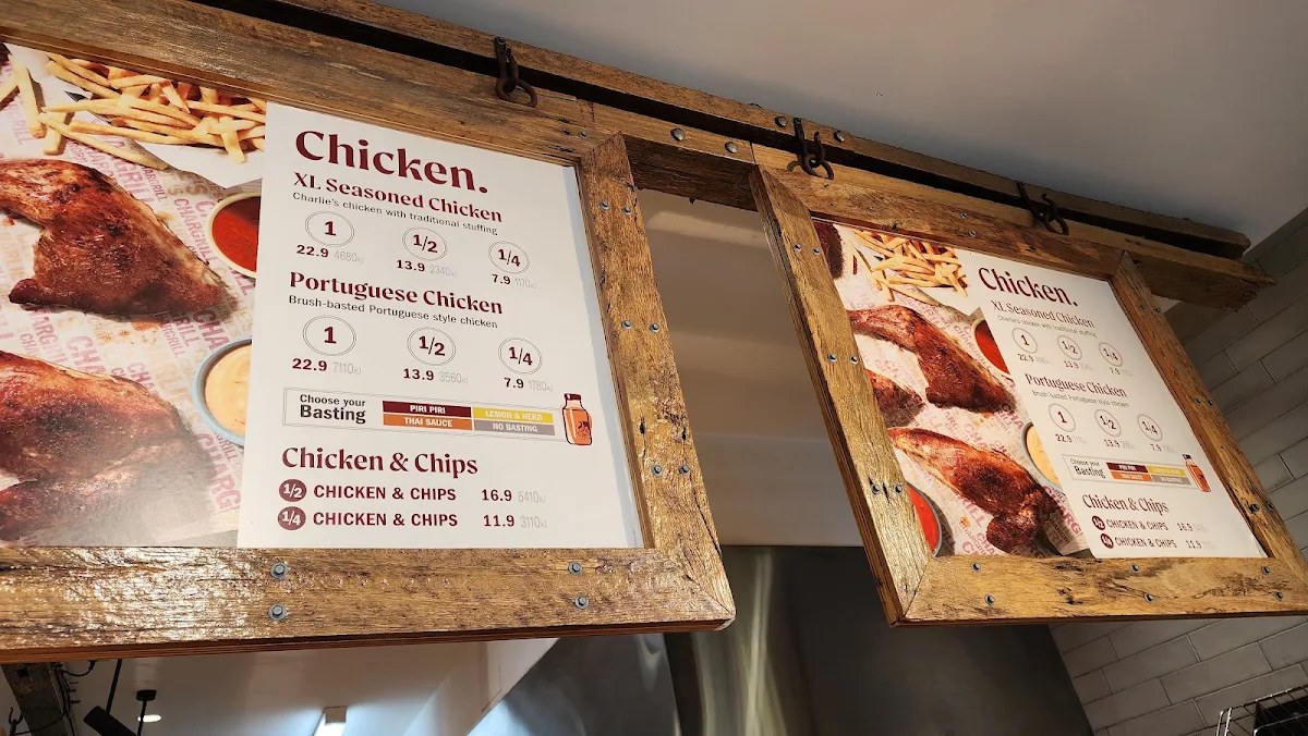 Menu, Chargrill Charlie's Annandale